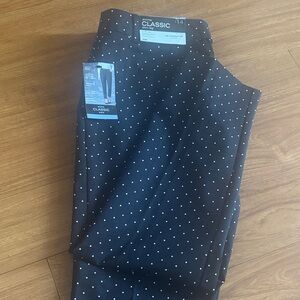 Black Polka Dot Ankle Pants